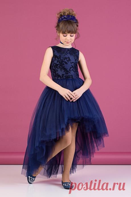 Платье синее для девочки Z2-38-9019-2