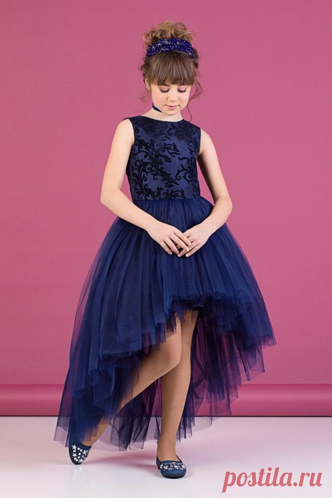 Платье синее для девочки Z2-38-9019-2