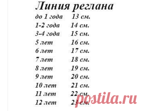 Полезные таблички для тех, кто вяжет детям