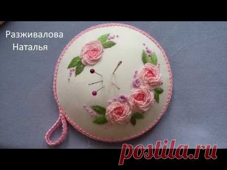 МК. Вышивка игольницы. Часть 3. Сборка. Embroidery. Needle box. Part 3. Assembling.