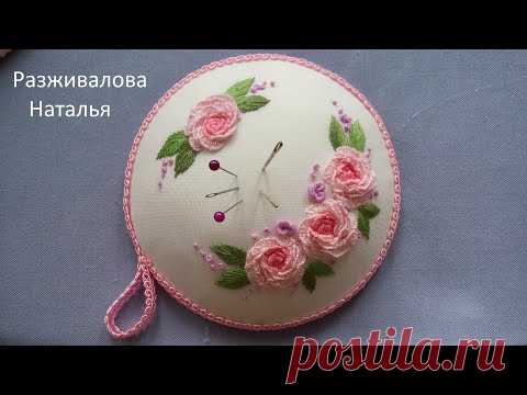 МК. Вышивка игольницы. Часть 3. Сборка. Embroidery. Needle box. Part 3. Assembling.