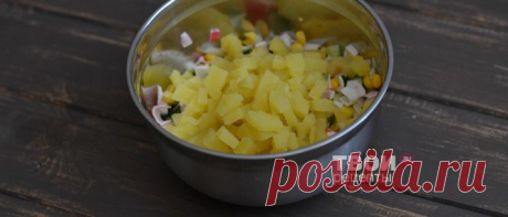 Салат с картофелем и кукурузой - вкусный рецепт с пошаговым фото