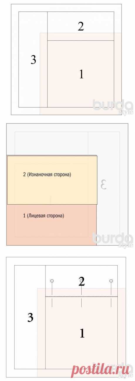 Основы пэчворка. Урок 8. Соединение деталей на подложке / Шитье / Burdastyle