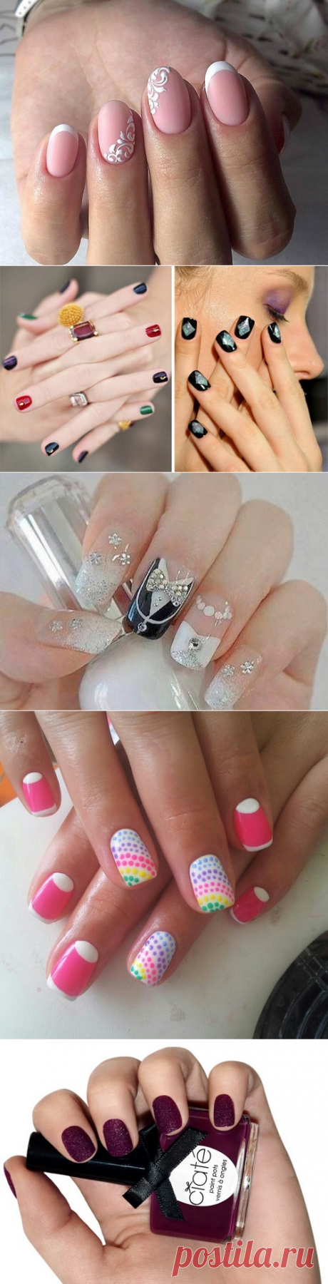 Какой модный маникюр на короткие ногти 2017-2018 сделать - фото идеи