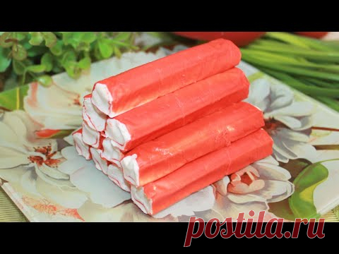 Два рецепта из КРАБОВЫХ ПАЛОЧЕК к Новому году 2022. Новогодние салаты.