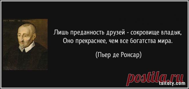 Лишь преданность друзей - сокровище владык, Оно прекраснее, чем все богатства мира.