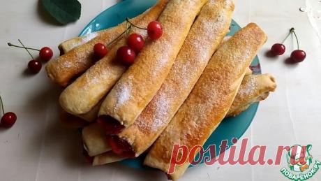 Палочки с вишней Кулинарный рецепт