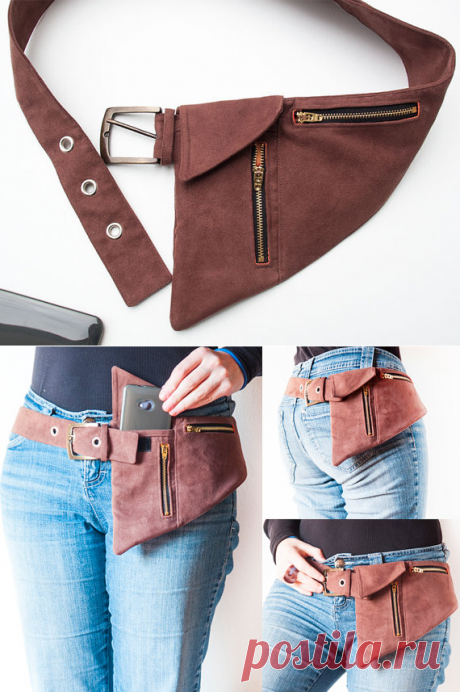 Phone Belt Pocket Pattern or hipster bag or fanny от TutorialGirl