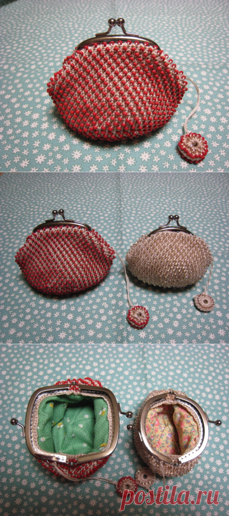 赤いビースのがま口できたっ(^^)v 2個目 : いまのきもち