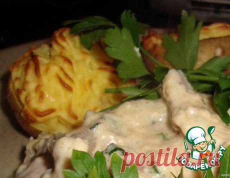 Мясо в сырно-горчичном густом соусе – кулинарный рецепт