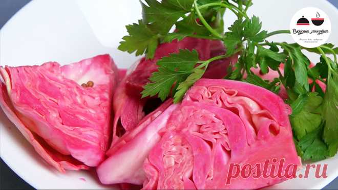 Маринованная капуста со свеклой и кориандром