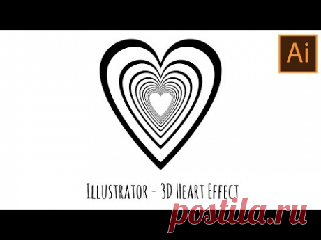 Illustrator - 3D Nested Heart