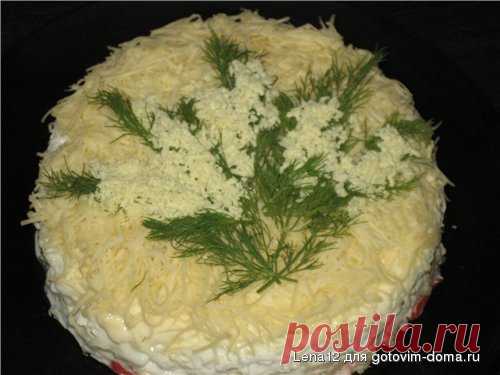 Салат "Мимоза" с крабовыми палочками • Салаты с морепродуктами и крабовыми палочками
