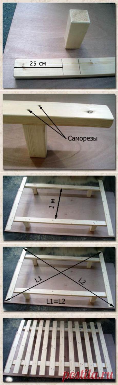 Сделай сам. Мебель для спальни. Как сделать кровать своими руками