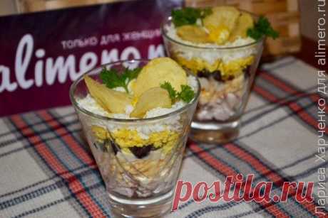 👌 Порционный салат Орхидея, рецепты с фото В продолжение очень актуальной в январе салатной темы хочу порекомендовать еще один свой порционный рецепт салата или даже закуски – очень нежной, вкусной и красивой. А если уж быт...