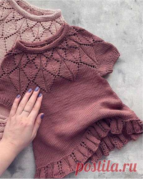 Узор очень красивой отделки низа изделия. Спицами. Схема. / knittingideas.ru