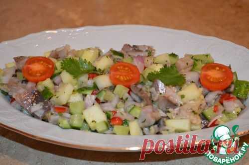 Севиче из слабосоленой сельди - кулинарный рецепт