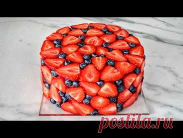 Клубничный ТОРТ 🍓 Ягодный ДЕКОР