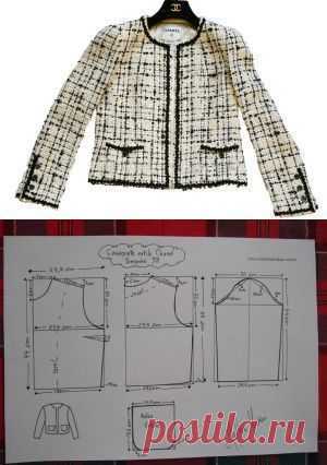 ELEGANTE rivestimento di stile Coco Chanel. I piani per tutte le taglie!