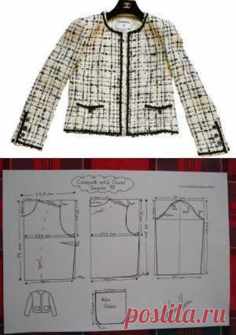 ELEGANTE rivestimento di stile Coco Chanel. I piani per tutte le taglie!