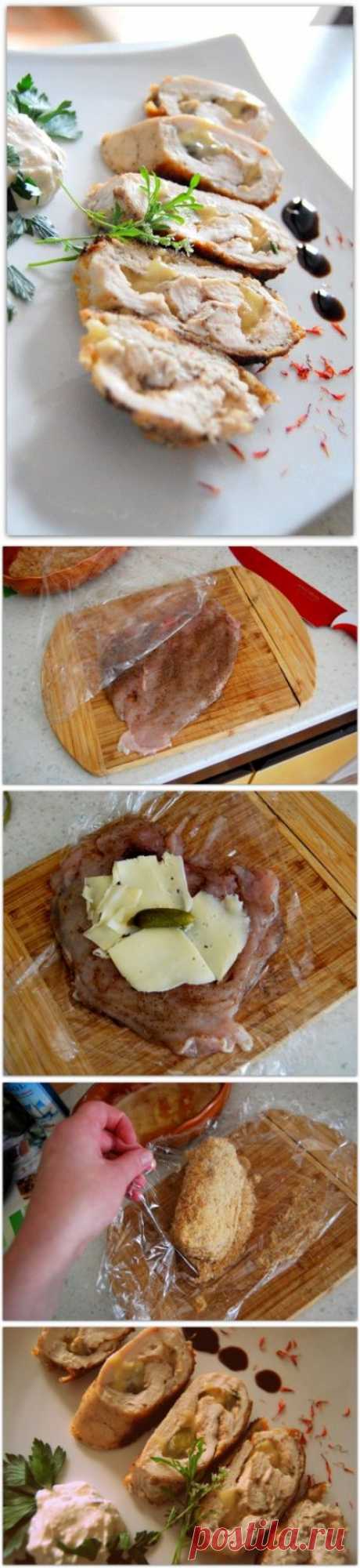 Нежная и сочная куриная грудка с сюрпризом