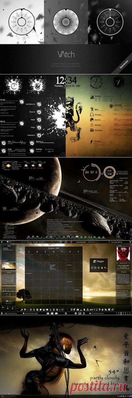 Прокачайте свою Windows, установив Rainmeter со множеством стильных гаджетов для рабочего стола.