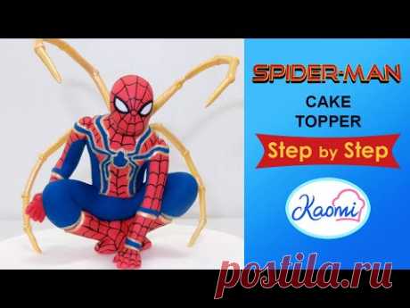 SPIDER-MAN Cake Topper with IRON SPIDER suit / SPIDER-MAN para tortas con traje IRON SPIDER