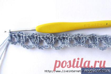 Необычный многоцветный  крючком. МК