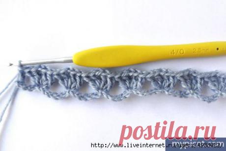 Необычный многоцветный  крючком. МК