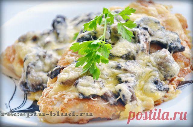 Запечённая  с грибами | Кулинарные рецепты