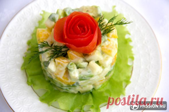 Легкий салат с авокадо: пошаговый рецепт с фото и видео