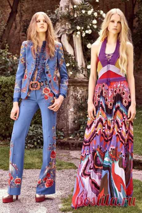 Романтическое и этно бохо Roberto Cavalli Resort 2017