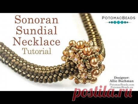 This video tutorial from Allie at Potomac Bead Company shows you how to make her "Sonoran Sundial" necklace design. Find a list of supplies in the descriptio...