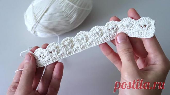 Красивая КАЙМА крючком