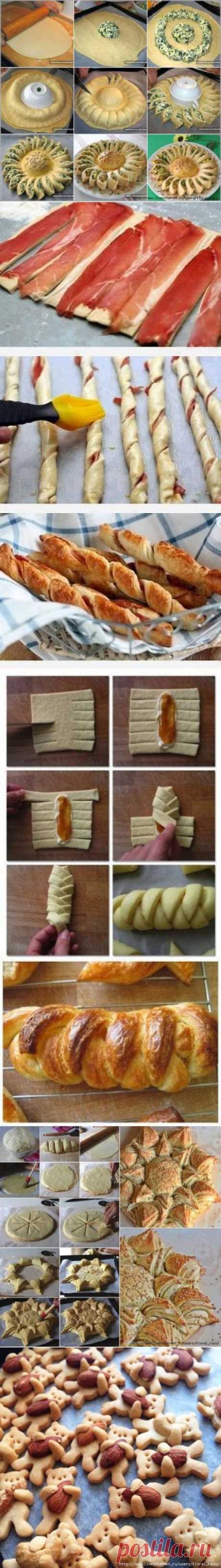 Кулинарная красота из теста.