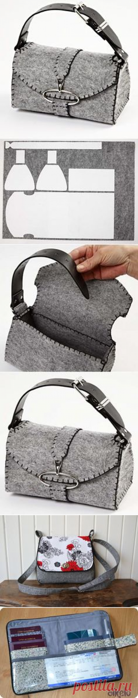 Wallet sewing pattern / tutorial, felt wallet pattern. DIY Photo Tutorial https://www.handmadiya.com/2016/03/how-to-sew-felt-wallet-purse-tutorial.h…