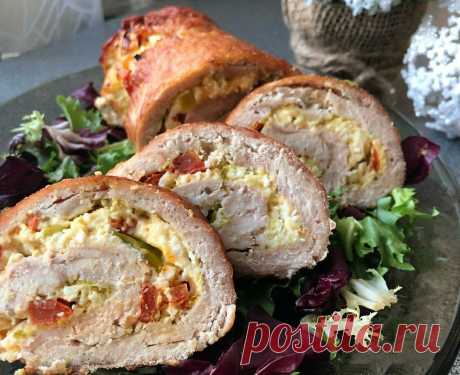 Вкусный куриный рулетик