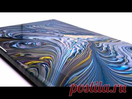 Quebrar o anel elenco - acrílico pour pintura - técnica iniciante