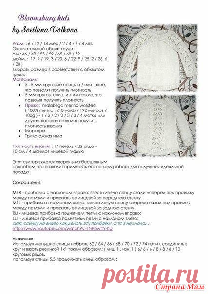 Два пула спицами для меня и доченьки. - Вязание - Страна Мам