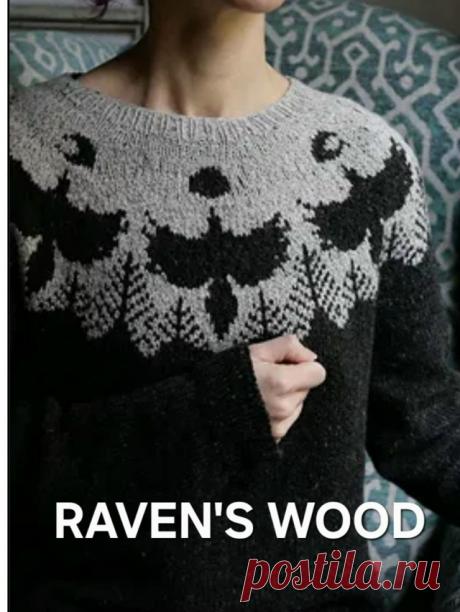 Пост на стене #вязание #спицы #джемпер #круглая_кокетка #жаккард