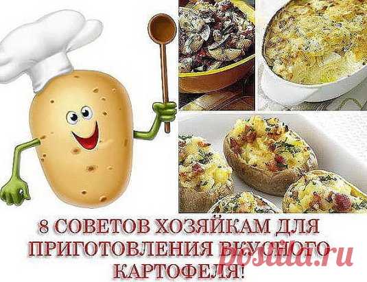 Сохрани себе на страницу!
1. Отварной картофель будет вкуснее, если добавить в воду 3–4 зубчика чеснока, луковицу или немного укропа.
2. Картофель быстрее сварится, если в воду добавить ложку маргарина.
3. Чтобы на старом картофеле при варке не появились синие пятна, в воду нужно добавить немного уксуса.
4. Молодой картофель легко очистится, если предварительно опустить его в холодную воду.
5. Картофель жарят на предварительно разогретой сковороде и сильном огне, потом его уменьшают. Перед