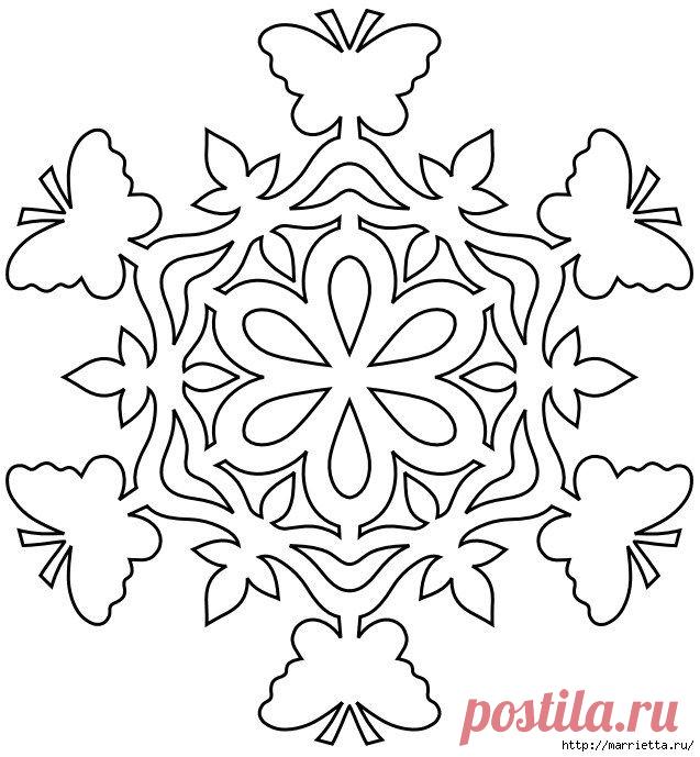 Как сделать снежинки из бумаги на Новый год – 2015: шаблоны и схемы | Imenno.ru