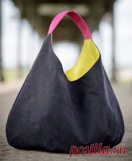 (291) BIG black - xxl shoulder hobo, packable bag