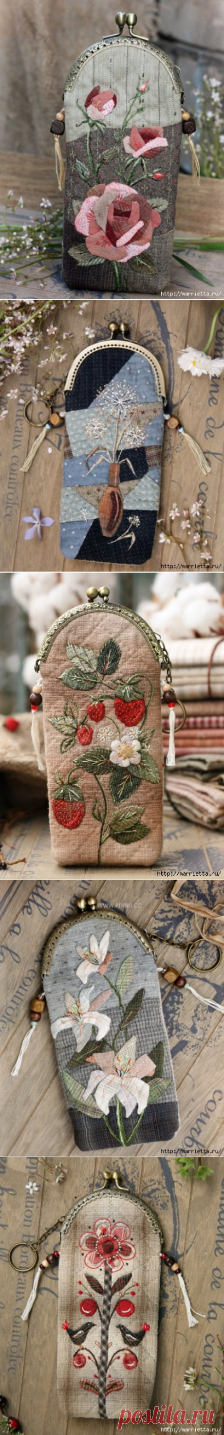 Лоскутное шитье. Футляры для очков - красивые идеи