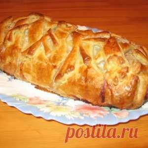 Мясной рулет в тесте по-домашнему