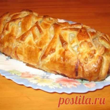 Мясной рулет в тесте по-домашнему