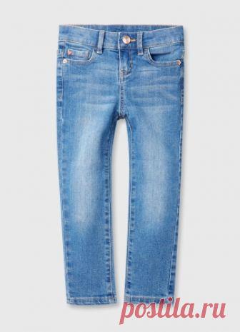 Купить Джинсы для девочек (GP6S44) в интернет-магазине одежды O'STIN Базовые джинсы для девочек - Зауженный силуэт - Стирка в средне-синем оттенке с умеренными потёртостями - 5 карманов СТРАНА ПРОИЗВОДСТВА: Бангладеш.. Состав, размеры, цена. Отзывы. Интернет-магазин O'STIN. Доставка по Москве и России. Звоните! 8 (800) 777-4-999