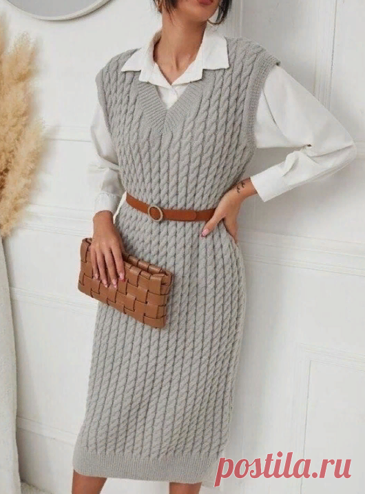 8 красивых сарафанов спицами | Галина о вязании | Дзен