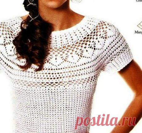 Блузка Крючком | САМОБРАНОЧКА - сайт для рукодельниц, мастериц