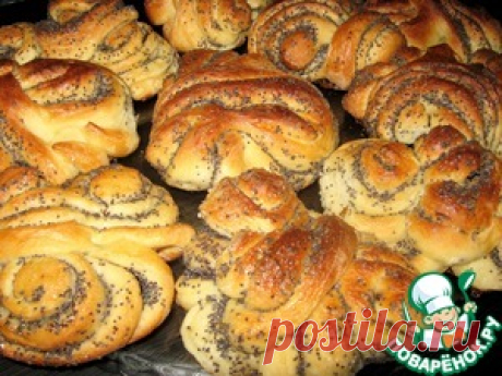 Булочки &quot;Фантазийные&quot; с маком - кулинарный рецепт
